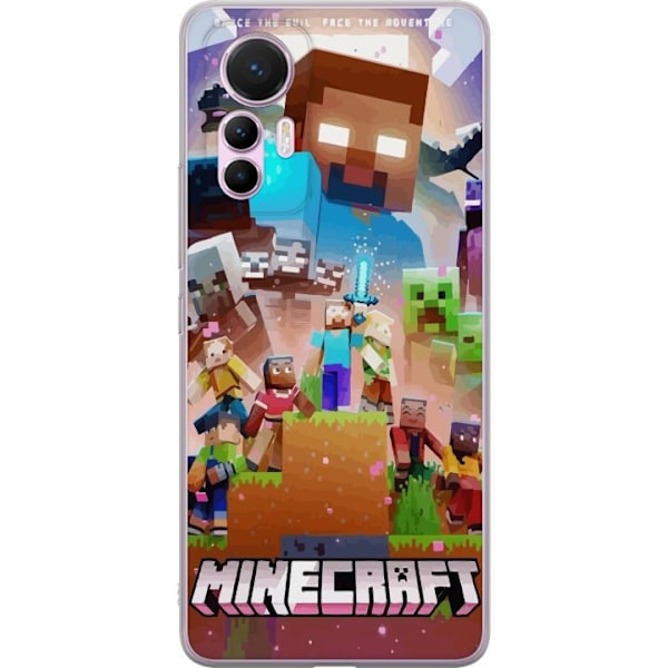 Xiaomi 12 Lite Gennemsigtig cover Minecraft