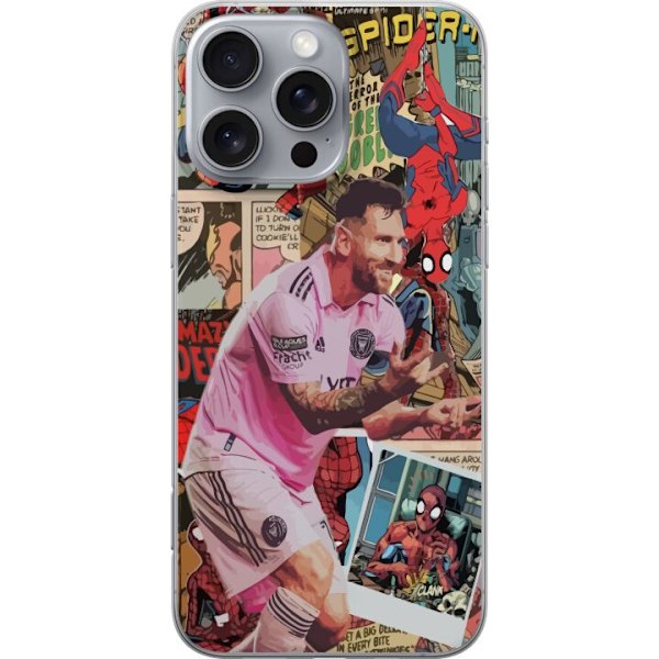 Apple iPhone 16 Pro Max Gennemsigtig cover Spiderman Messi