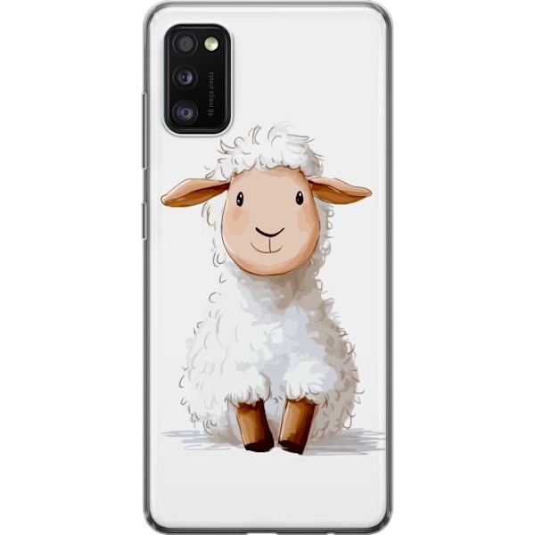Samsung Galaxy A41 Läpinäkyvä kuori Suloinen Lammas - laste