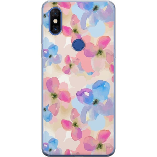 Xiaomi Mi Mix 3 Gennemsigtig cover Blomsterlykke