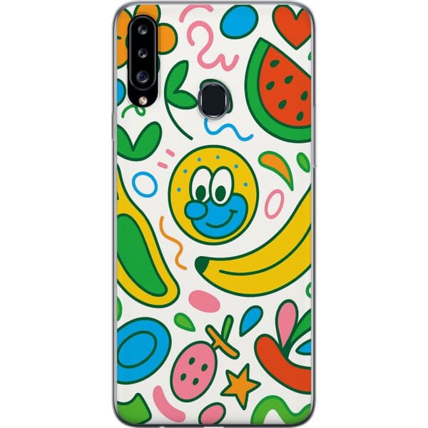 Kompatibelt Mobilskal till Samsung Galaxy A20s Butterfly Veil