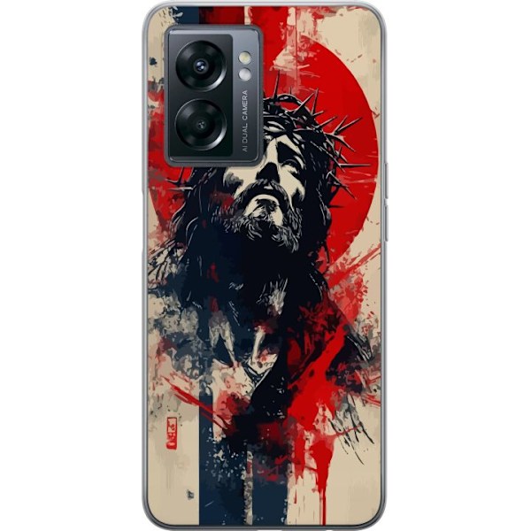 OnePlus Nord N300 Läpinäkyvä kuori Jeesus ristillä - krist
