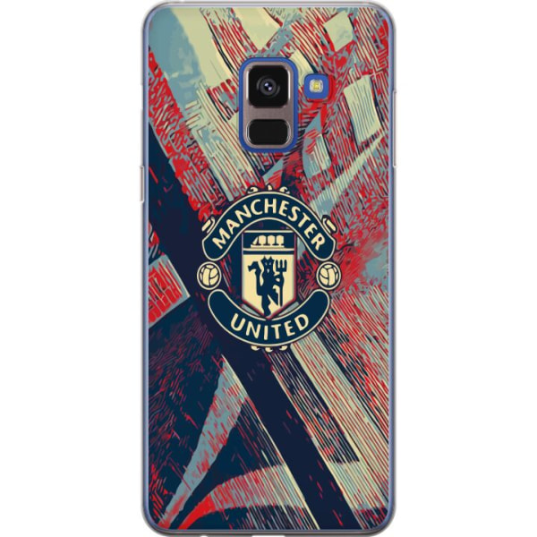 Samsung Galaxy A8 (2018) Gennemsigtig cover Manchester United