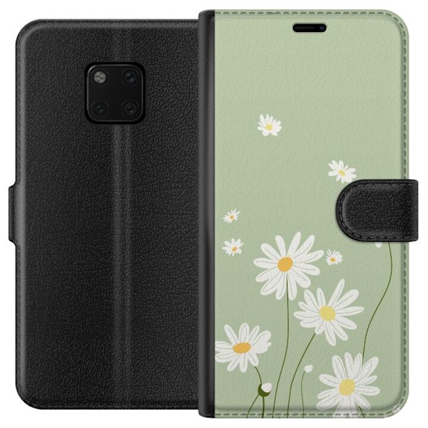 Huawei Mate 20 Pro Plånboksfodral Prästkragar – blommigt mönster i svensk sommarstil