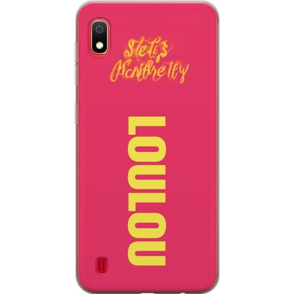 Kompatibelt Mobildeksel til Samsung Galaxy A10 LOL LOL text rosa