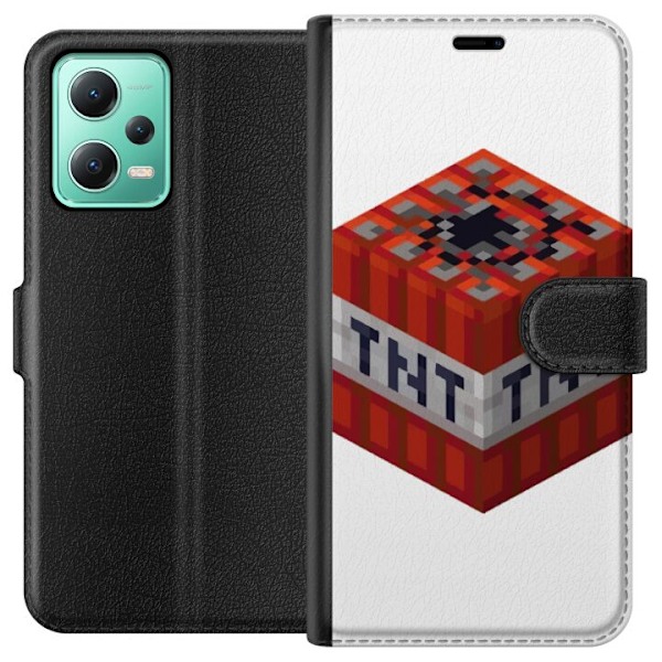 Xiaomi Redmi Note 12 Plånboksfodral Minecraft TNT