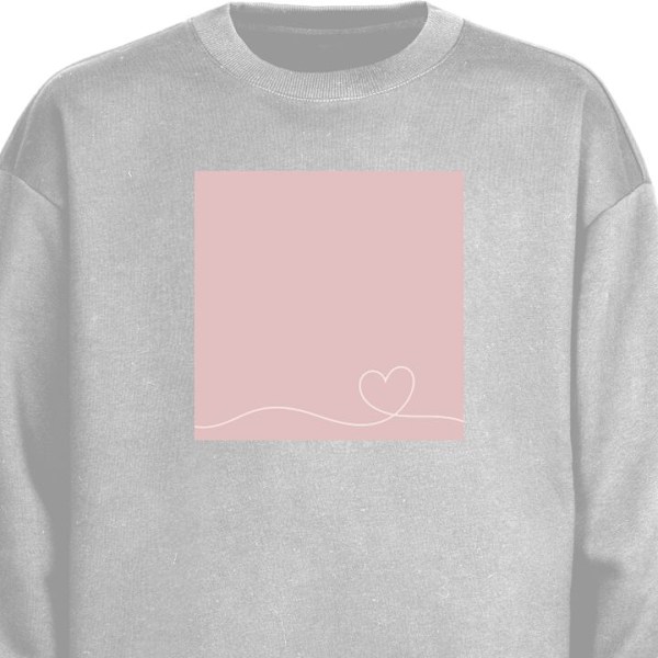 Sweatshirt for Voksen | Klassisk Collegegenser Rosa Hjärna De grå XXL