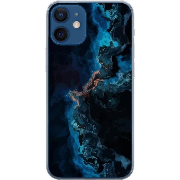 Kompatibelt Mobilskal till Apple iPhone 12 mini Galaxy Marmor