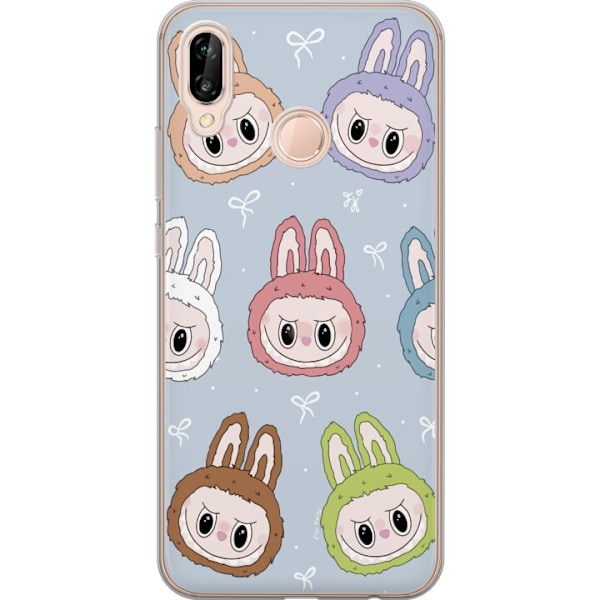 Huawei P20 lite Läpinäkyvä kuori Tähtikuvioitu hirviöasen