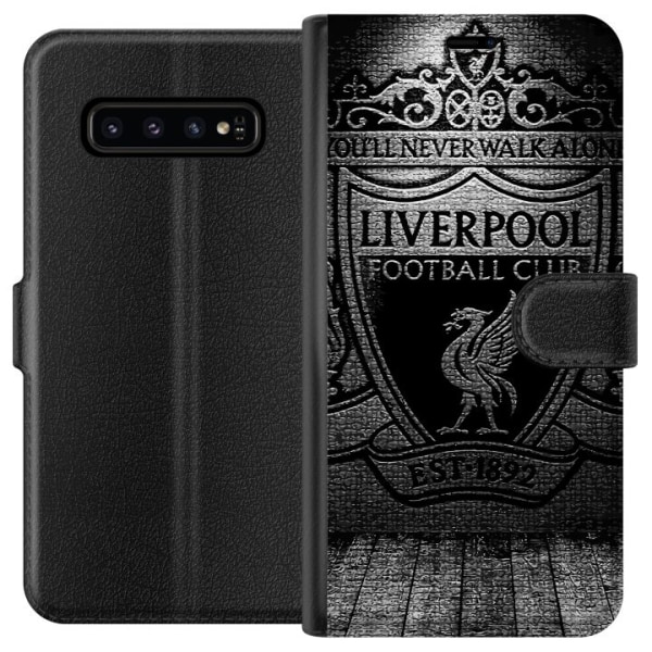 Samsung Galaxy S10 Lompakkokotelo Liverpool FC