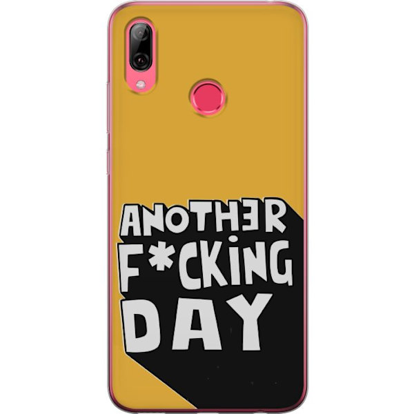 Huawei Y7 (2019) Läpinäkyvä kuori Another Day Tekstimotiivi Huumori Katumuoti Graafinen Rohkea Tyyli Suosittu Elämäntapa Kaupunkimuoti Design
