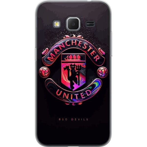 Samsung Galaxy Core Prime Genomskinligt Skal Manchester United