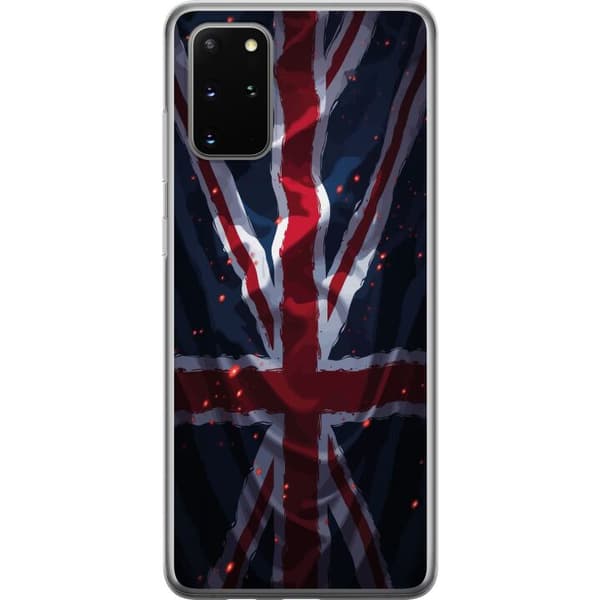 Kompatibelt Mobildeksel til Samsung Galaxy S20+ Kunstnerisk britisk flagg med mørk grungeeffekt flerfarget