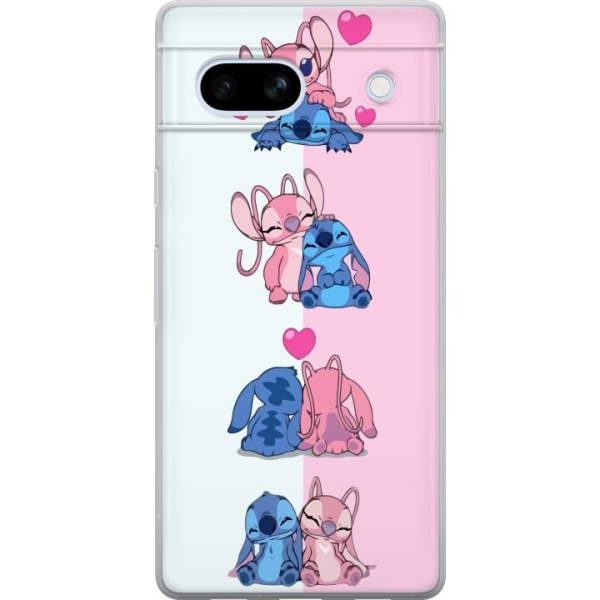 Google Pixel 7a Gennemsigtig cover Lilo & Stitch