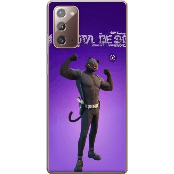 Samsung Galaxy Note20 Gennemsigtig cover Fortnite - Meowscles