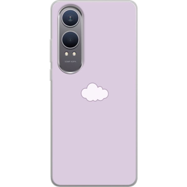 OnePlus Nord CE4 Lite Läpinäkyvä kuori Lila Pilvi - minimal