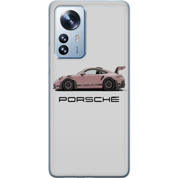 Xiaomi 12 Pro Gjennomsiktig deksel Porsche 911 Pink