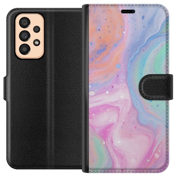 Kompatibelt Plånboksfodral till Samsung Galaxy A33 5G Pastellmarmor
