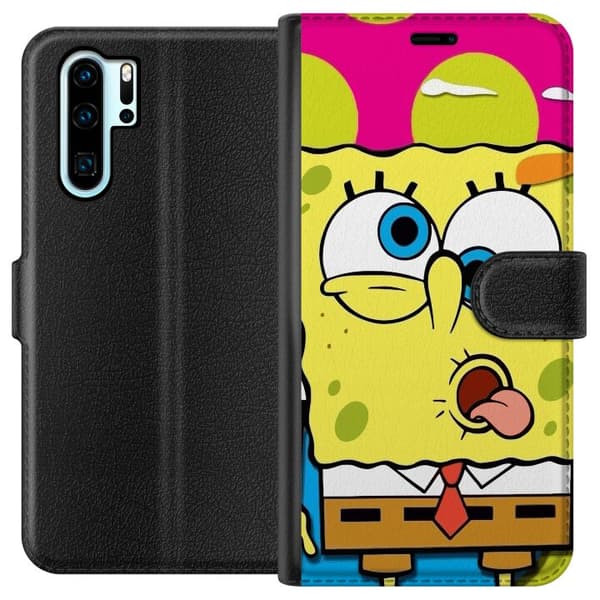 Kompatibelt Lommeboketui til Huawei P30 Pro SpongeBob SquarePants