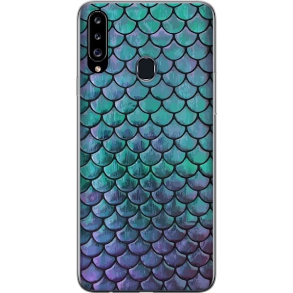 Samsung Galaxy A20s Gennemsigtig cover Strålende søprinsesse