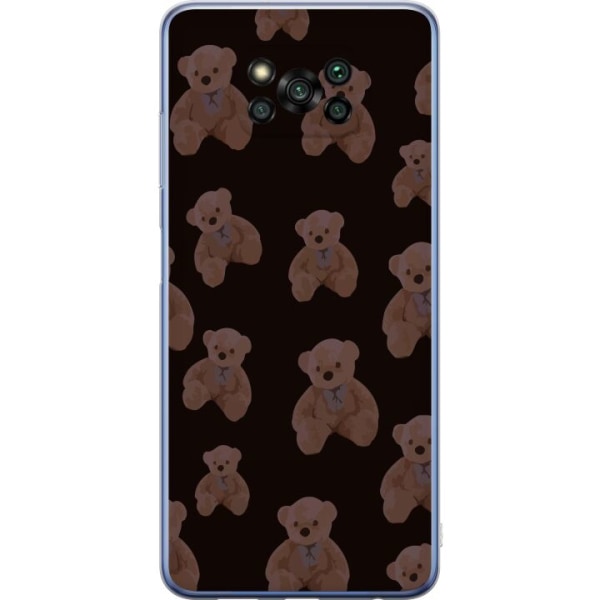 Xiaomi Poco X3 Pro Gennemsigtig cover En bjørn flere bjørne