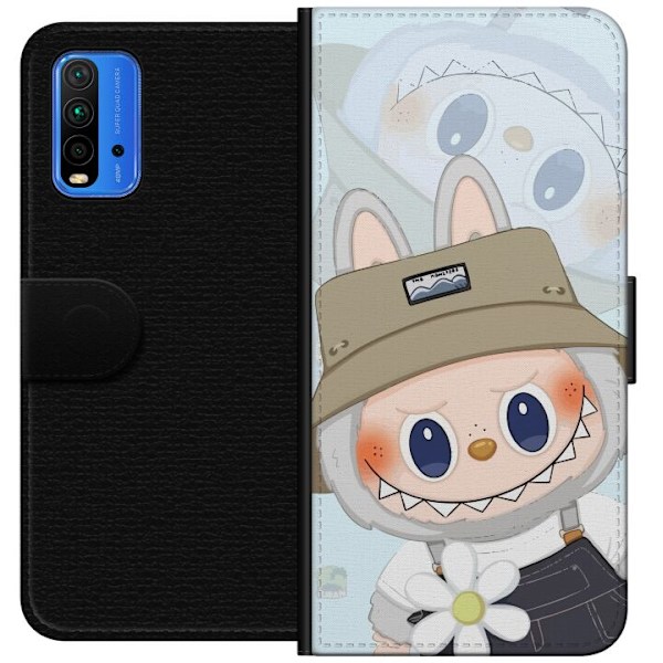 Xiaomi Redmi Note 9 4G Lommeboketui Labubu med hatt - Pop Mart