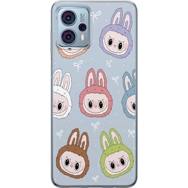 Motorola Moto G23 Läpinäkyvä kuori Pastel Labubu