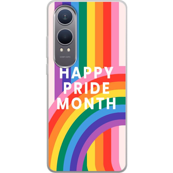 OnePlus Nord CE4 Lite Läpinäkyvä kuori Happy Pride Month