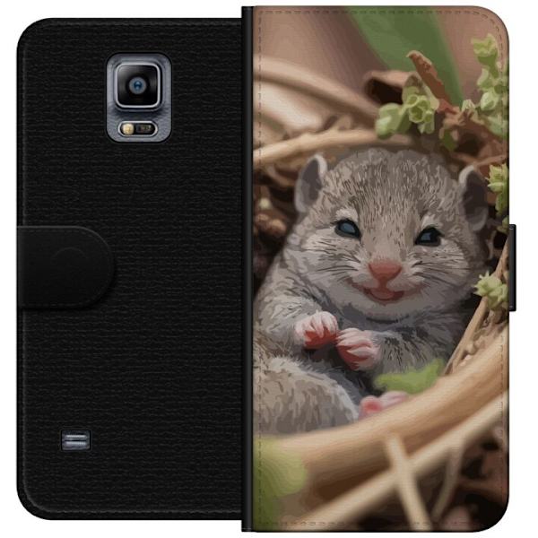 Samsung Galaxy Note 4 Tegnebogsetui Rotte Smilende Dyremotiv By Motiv Urban Grafisk Design Populært Sjovt Motiv Kunstart Stil