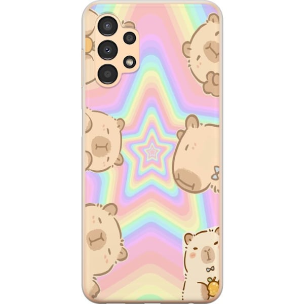 Samsung Galaxy A13 Läpinäkyvä kuori Kawaii Capybara Galaxy