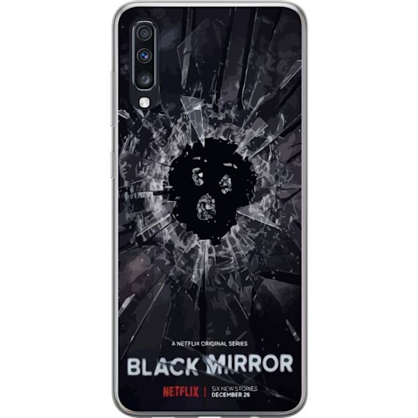 Samsung Galaxy A70 Genomskinligt Skal Black Mirror Sci-Fi Netf