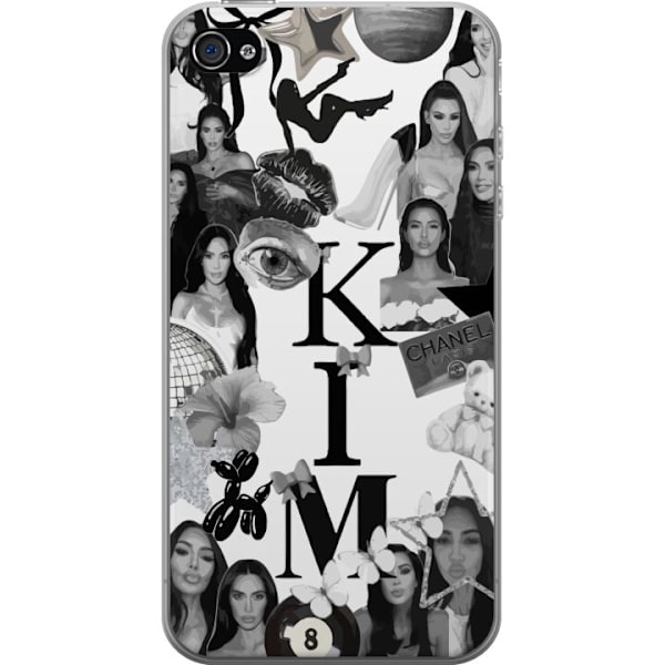 Apple iPhone 4 Läpinäkyvä kuori Kim Kardashian – Aesthetic Look 2025
