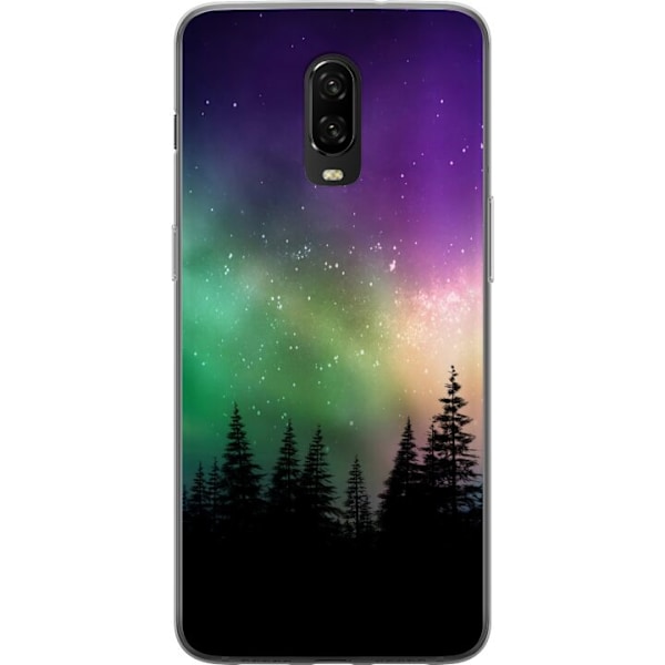 OnePlus 6T Läpinäkyvä kuori Revontulet