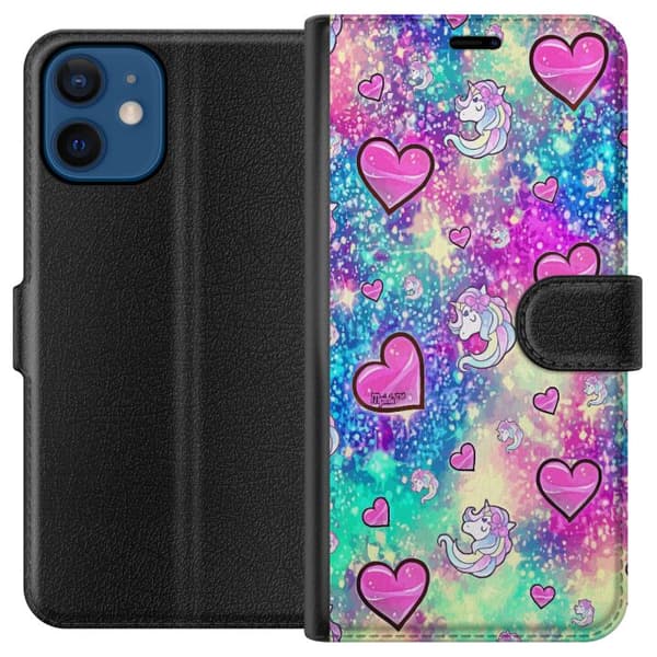 Yhteensopiva Lompakkokotelo Apple iPhone 12 mini Enhörning