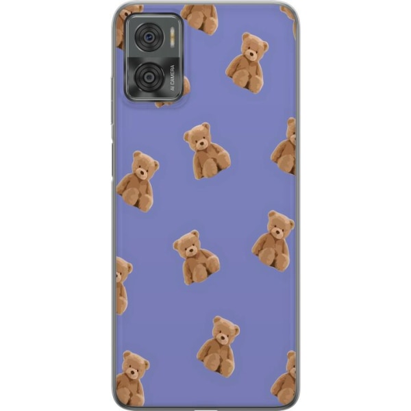 Motorola Moto E22i Gennemsigtig cover Flyvende bjørne