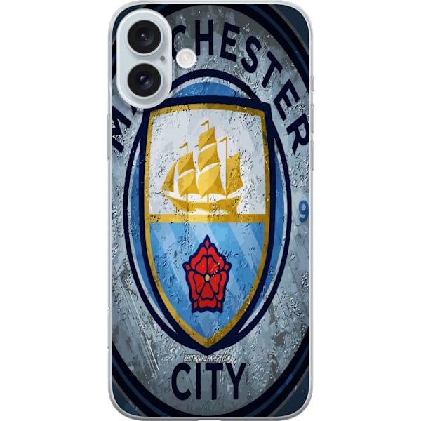 Apple iPhone 16 Plus Läpinäkyvä kuori Manchester City FC