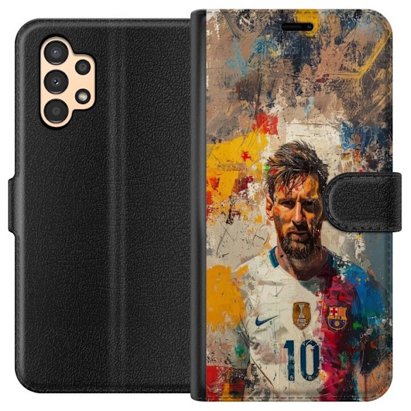 Samsung Galaxy A13 Lompakkokotelo Messi Art