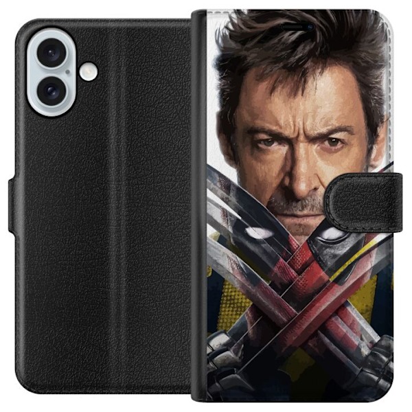 Apple iPhone 16 Plus Lommeboketui Deadpool & Wolverine