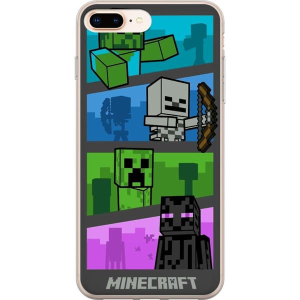 Kompatibelt Mobilskal till Apple iPhone 8 Plus Minecraft