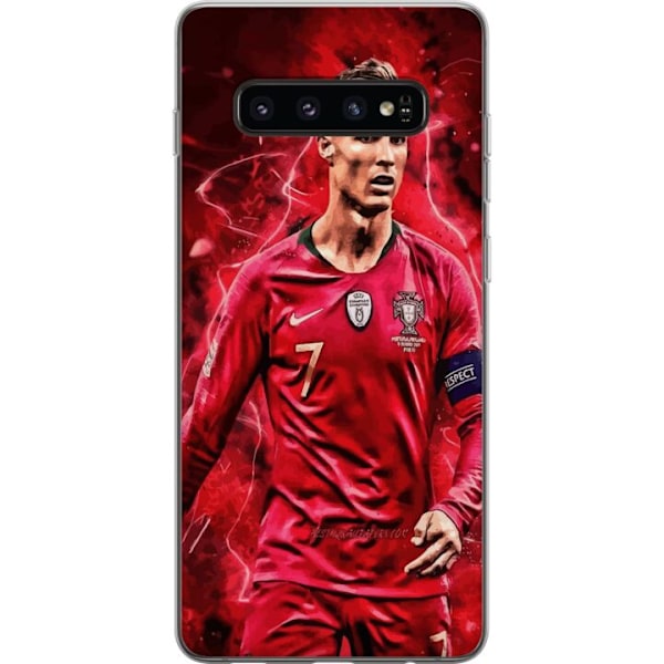 Samsung Galaxy S10 Läpinäkyvä kuori Ronaldon Taidot - CR7 S