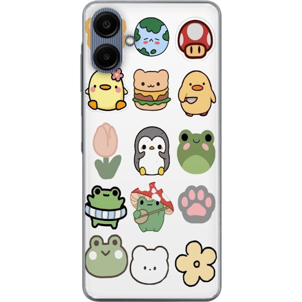 Samsung Galaxy A06 Genomskinligt Skal Kawaii Friends – söta figurer i japansk stil
