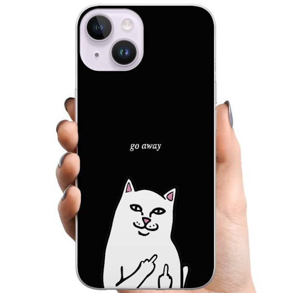 Apple iPhone 15 TPU Mobilskal Meme! Katt