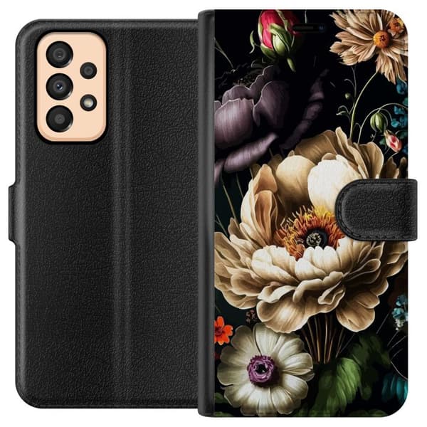 Kompatibelt Plånboksfodral till Samsung Galaxy A33 5G Blommor