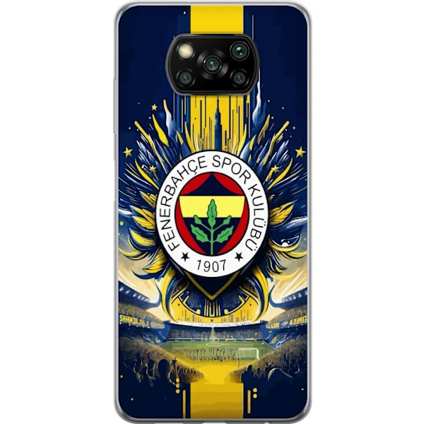 Xiaomi Poco X3 NFC Gennemsigtig cover Fenerbahçe SK