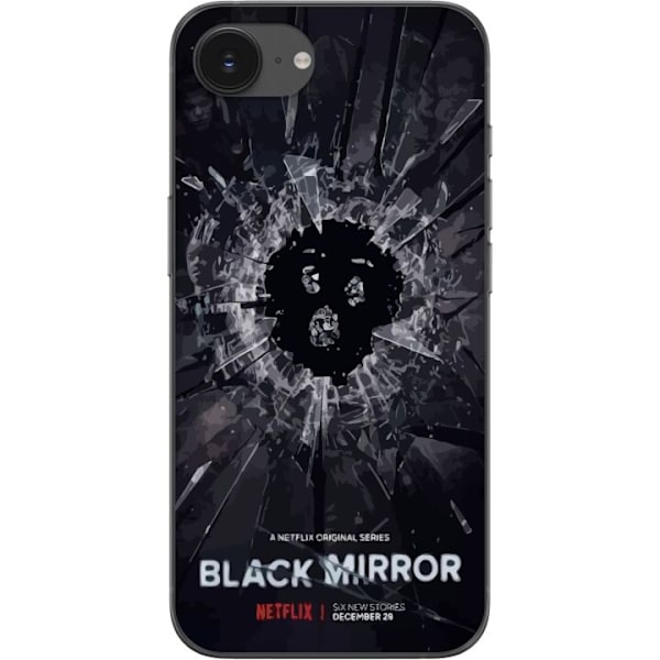 Apple iPhone 16e Gjennomsiktig deksel Black Mirror Sci-Fi Netf