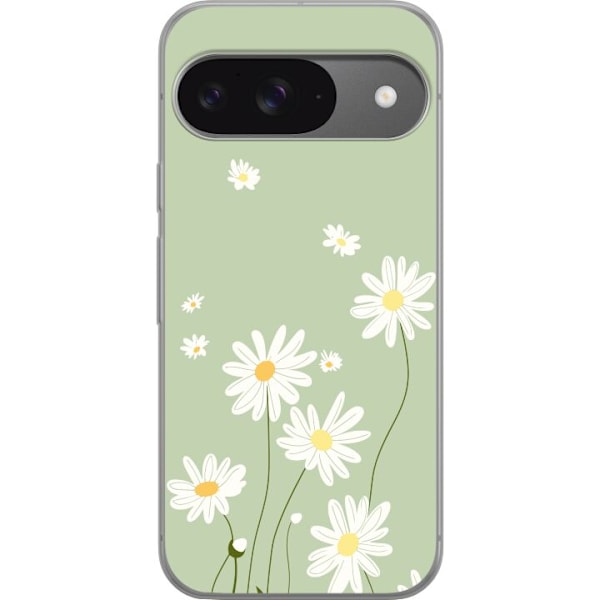 Google Pixel 9 Läpinäkyvä kuori Papukaijanpaparit - kukalli