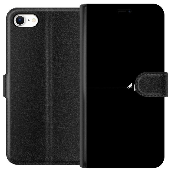 Apple iPhone 6 Lommeboketui Minimalistiske fugler svart