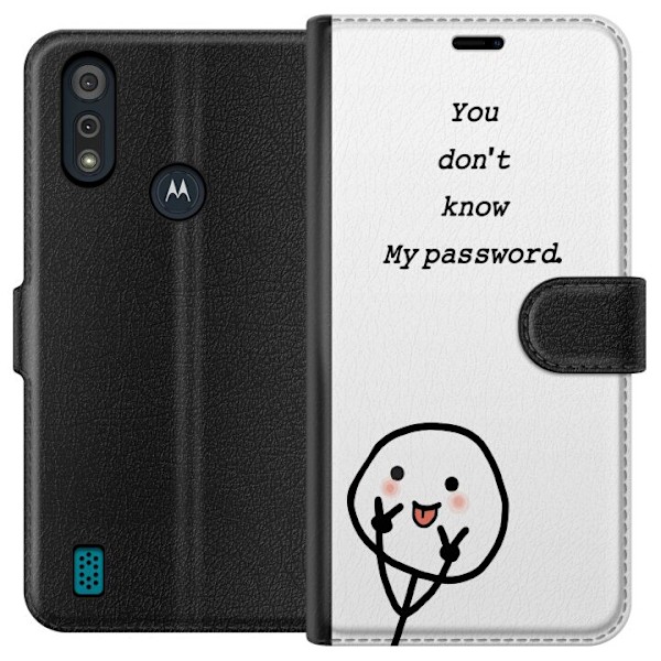 Motorola Moto E6i Plånboksfodral You Don’t Know My Password