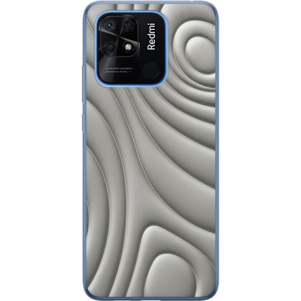 Xiaomi Redmi 10C Gennemsigtig cover Sølvbølger