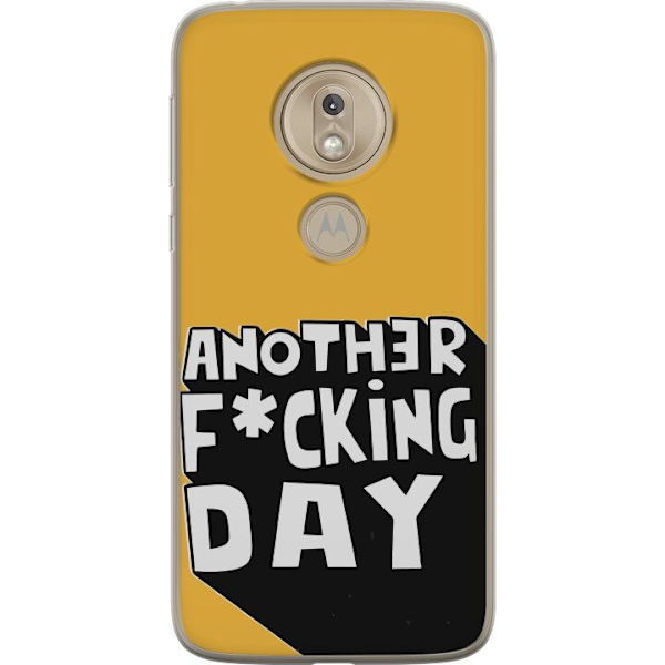 Motorola Moto G7 Play Gennemsigtig cover Another Day Tekstmotiv Humor Streetwear Grafisk Rå Stil Populært Livsstil By Mode Design